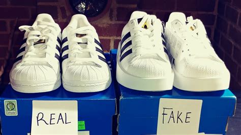 real vs fake adidas superstar shoes youtube